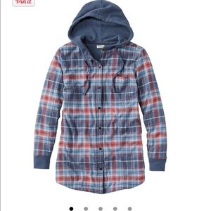 Ll bean flannel hoodie